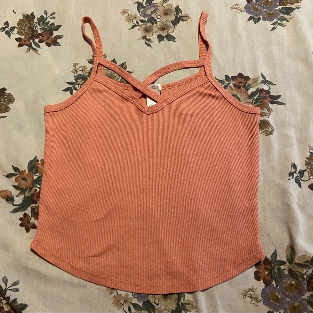 Cute,peach colored crop top
